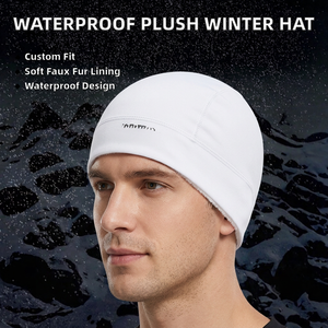 Chapeau d'hiver imperméable en peluche quatre saisons, doublure en fausse fourrure douce, ajustement personnalisé, bonnet de ski pour la protection au travail en extérieur, adulte unisexe - Product Image 1