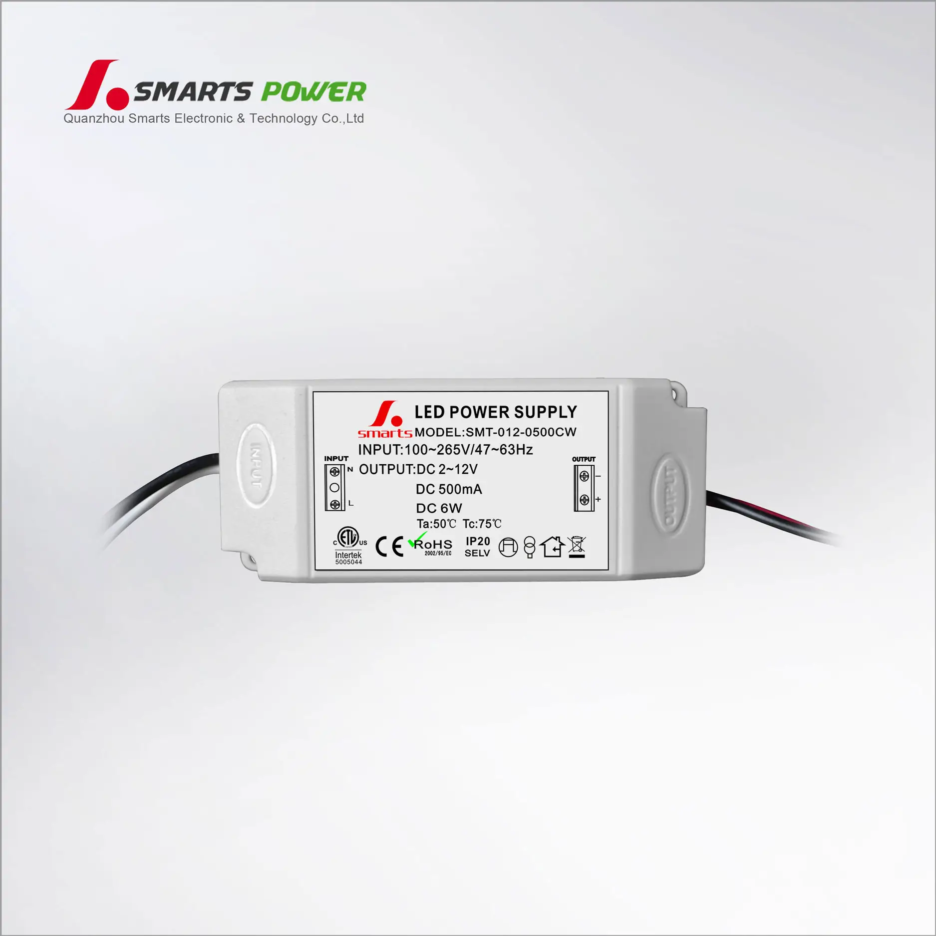 led power supply 12v 500ma 18v 350ma ip20 ac to dc led driver