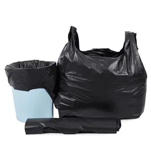 プラスチック製ゴミ袋プリントヘビーデューティーフラットブラックカラーゴミ袋リサイクルゴミ袋
