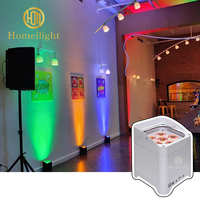 Luz LED Par Can para Escenario, 6x18w, 8800mah, Funciona con Batería, Control Remoto IR Inalámbrico, Iluminación DJ
