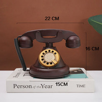 Téléphone fixe rétro, modèle exquis en fer forgé, téléphone vintage des années 60/70, objet de collection, cadeau, décoration de bureau à domicile