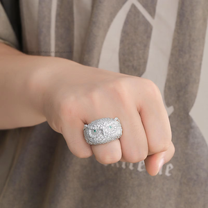 Hip Hop Owl <b>Ring</b> Micro-<b>set</b> Zircon Personality Hip Hop Jewelry <b>Ring</b> for Men and Women - Product Image 2