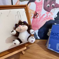 Vente chaude sac en peluche pendentif poupée en gros poupée en peluche vilain Lucifer chat porte-clés