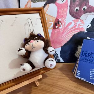 Vendita calda borsa di peluche pendente all'ingrosso bambola di peluche Naughty gatto portachiavi - Product Image 3