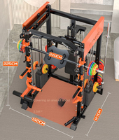 Máquina Smith Multifuncional de Venta Caliente con Cable Cruzado, Rack de Potencia Smith y Máquina de Sentadillas para Fitness