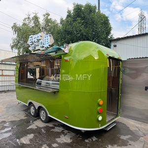 Carrito de Papas Fritas, Camiones de Acero Inoxidable, Remolque Móvil de Bebidas y Comida Rápida con Certificación CE - Product Image 4