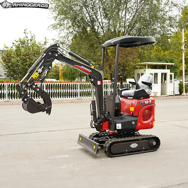 Rhinoceros xn12-9 China CE EPA farm garden use hydraulic crawler mini excavator with free thumb