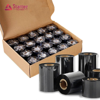 Cinta de Transferencia Térmica de Cera/Resina para Impresora de Etiquetas de Códigos de Barras, Compatible con TTR, 40-110*300, Venta al Por Mayor de Fábrica