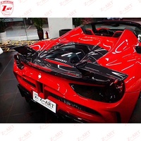 Z-ART 488 Trockene Kohlefaser-Motorabdeckung für Ferrari 488 Spyder Prepreg Kohlefaser-Motorhaube für 488 Spyder Transparent
