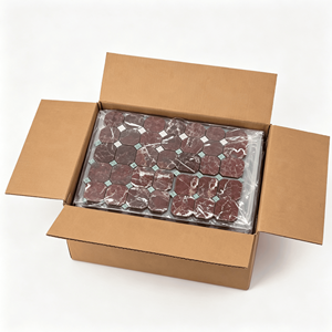 Mosaïque de marbre Rosso Levanto Octagon, dos en maille, 300x300mm, avec copeaux carrés de marbre vert pour décoration murale intérieure - Product Image 2