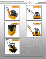 Compacteur à plaque thermique HT-150, poids de la machine 95 kg, force de vibration 18 kN, équipement de construction
