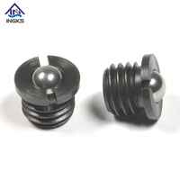 INGKS Stubby acier inoxydable acier au carbone fendu tête à bride ressort vis à billes plongeur à billes