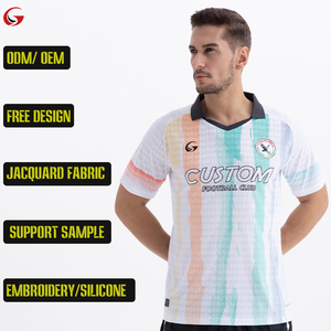 Camiseta Deportiva Personalizable para Hombre, Transpirable, Cuello Polo, Poliéster, Camisetas de Fútbol para Equipos, Kits de Fútbol OEM Unisex Z25844 - Product Image 1