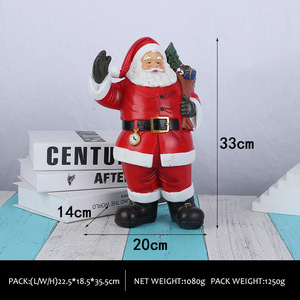 Gran oferta, estatuilla artesanal <span class=keywords><strong>de</strong></span> resina <span class=keywords><strong>de</strong></span> Papá Noel, sombrero <span class=keywords><strong>de</strong></span> Navidad, <span class=keywords><strong>adorno</strong></span>, Decoración, regalo transfronterizo, modelo <span class=keywords><strong>de</strong></span> arreglo <span class=keywords><strong>de</strong></span> ambiente - Product Image 6