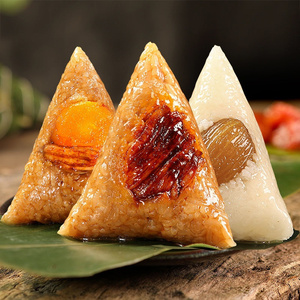 Torta de arroz pegajosa hecha a mano tradicional de alta calidad más vendida <span class=keywords><strong>Zongzi</strong></span> aperitivos de varios sabores recién hechos - Product Image 4