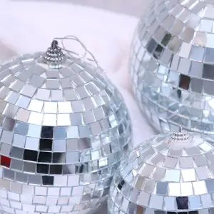 RTS venta al por mayor Navidad Disco Bola de espejo decoración del Partido de Navidad bola KVT Bola de espejo árbol de Navidad colgante decoraciones