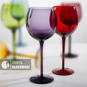 Factory Custom <strong>Wholesale</strong> <strong>Cheap</strong> Handmade Crystal Colored Goblet Red <strong>Wine</strong> <strong>Glass</strong> <strong>Wine</strong> <strong>Glasses</strong> - Product Image 2
