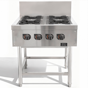 キッチンキッチン4つのバーナーフラットトップガスポッティングクレイポットストーブ - Product Image 1
