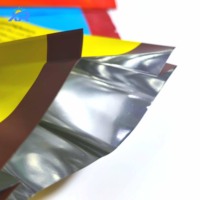 Op maat gemaakte glanzende afwerking bedrukte aluminiumfolie verpakkingszakjes, plastic zakjes voor koekjes, plastic zakken met achterzegel voor voedselverpakkingen