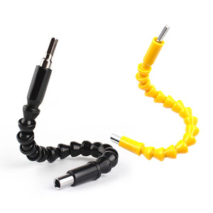 Li Pu Flexible Shaft Bit 300mm Hex Shank 1/8 In Black Yellow Universal Extension For Electric <b>Drills</b> Screwdrivers - Product Image 2