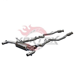 Vortex SS304 Valvetronic Exhaust fits Aston Martin DB9 6.0L V12 Performance Racing Muffler System with Downpipe <b>Kit</b> - Product Image 4