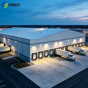 Modular Structural Steel Commercial Storage Warehouse Building Wide Span Prefabricated Commercial Logistics <b>Hub</b> Depot - Product Image 1