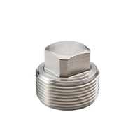 Raccords de plomberie 316 tuyau en acier bouchon de vidange carré raccords NPT pour huile eau gaz filetage raccords en acier inoxydable système de tuyau