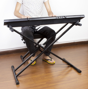 KS017 Support de clavier Yinyu Quick-Clamp Double X Frame avec largeur et hauteur réglables pour pianos électroniques et synthétiseurs - Product Image 5