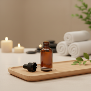 Bouteilles compte-gouttes en verre ambré anti-UV pour huiles essentielles, bouteilles en verre brun en gros avec bouchon compte-gouttes pour teintures et aromathérapie - Product Image 5