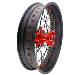 17 pulgadas 36 radios EXC SXF <span class=keywords><strong>SX</strong></span> 250 300 450 aleación motocicleta mate negro llanta radios ruedas <span class=keywords><strong>Supermotard</strong></span> ruedas para <span class=keywords><strong>KTM</strong></span> - Product Image 4