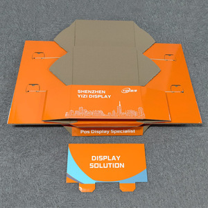 Stand <span class=keywords><strong>Display</strong></span> Lantai Lipat Modern Bergaya Pop Up dari Bahan Karton Bergelombang untuk Toko Ritel dan Iklan Supermarket - Product Image 1