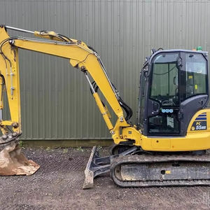Excavadora de segunda mano barata Komatsu PC55 de tipo medio usada importada de Japón, excavadora nueva de 15-16tons de 15-16 toneladas 90% - Product Image 1