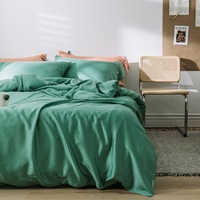 Parure de lit en bambou biologique, literie taille King Size 100% en bambou, lyocell