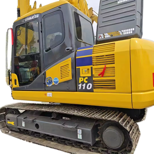 Pelle hydraulique Komatsu PC110 11T d'occasion | Pelle compacte d'occasion fabriquée au Japon pour les travaux utilitaires - Product Image 1