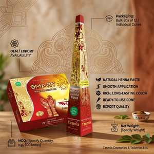 Pasta de Henna Natural SMART en Cono, Lista para Usar en Arte Corporal, con Aplicación Suave y Color Intenso, 25 g/35 g - Product Image 1