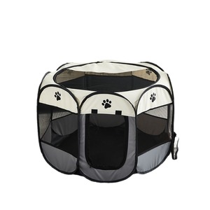 <span class=keywords><strong>Tente</strong></span> octogonale pliable et imperméable <span class=keywords><strong>pour</strong></span> animaux de compagnie - Niche portable <span class=keywords><strong>pour</strong></span> chiots et chatons avec couverture amovible - Product Image 3