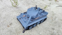 Henglong 3818-1 2.4Ghz 1/16ème Échelle Version 7.0 Char Allemand Tiger I RTR Modèle de Char Lourd Télécommandé avec Fonction de Tir pour Véhicules Militaires