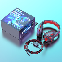Headset Gaming SY830mv dengan Mikrofon, Bass Berkualitas Tinggi, Stereo 3D, Olahraga, PC/PS4, Over-Ear, Driver 40mm, ENC