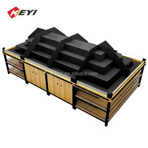 ชั้นวางผักผลไม้แบบเหล็กและไม้สำหรับร้านค้า ออกแบบตามความต้องการ - Product Image 4