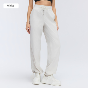 <span class=keywords><strong>Pantalon</strong></span> cargo 2-en-1 à séchage rapide avec logo personnalisé, coupe décontractée, pour la course et le sport, taille élastique avec cordon de serrage, jambe droite, pour <span class=keywords><strong>femme</strong></span> - Product Image 3