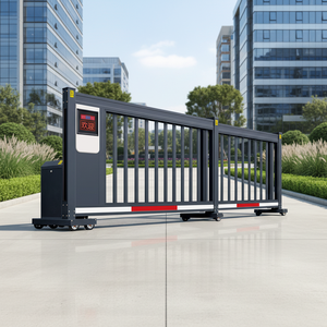 Puerta Metálica Corredera para Jardín, Puerta Plegable Industrial, Puerta Eléctrica para Jardín - Product Image 1