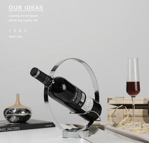 Giá Đựng Chai Rượu Bằng Kim Loại Giá Trưng Bày Giá Đựng Rượu Trang Trí Porta Vino Wijnrek Weinregal Giá Đựng Rượu Nổi Giá Đựng Chai - Product Image 3