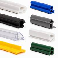 Profilé d'extrusion sur mesure en ABS, PC, PMMA, diffuseur de canal LED extrudé, couvercle en forme de U, flexible, fabricant, usine