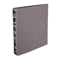 Protège-documents en tissu durable à 3 anneaux avec logo en relief et couleur personnalisée