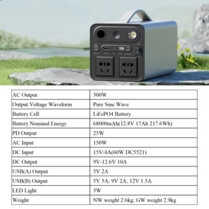 Station d'alimentation portable d'urgence au lithium-ion avec onde sinusoïdale pure 1000W 2000WH pour US/EU/JP MPPT - Product Image 6