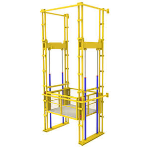 0.3टन 0.5टन 2टन चार-स्तंभ रेल इलेक्ट्रिक हाइड्रोलिक लिफ्टिंग प्लेटफॉर्म फ्रेट लिफ्ट इलेक्ट्रिक लिफ्ट कार्गो लिफ्ट - Product Image 2