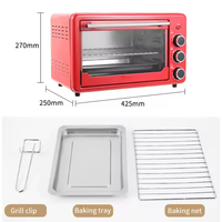 Cuisine commerciale Pizza gâteau cuisson Machine 110v/220v four four électrique avec minuterie 48 L four grille-pain électrique intelligent à vendre