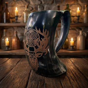 Jarra de Cuerno de Grado Alimenticio al por Mayor para Bebidas Frías y Cerveza, Regalos Empresariales con Caja de Lujo, Apta para Lavavajillas, Personalizable - Product Image 5