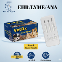 Veterinaire test voor Erlichia Parvovirus, Distemper (CPV/CDV/Ehr), Parvovirus Moquillo en Erlichia; snelle testkit voor honden