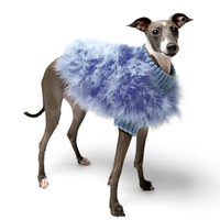 Vêtements pour chien en laine, automne et hiver, pull à col montant à manches courtes, tout en duvet, confortable, manteaux chauds pour animaux de compagnie, fourrure pour petits chiens